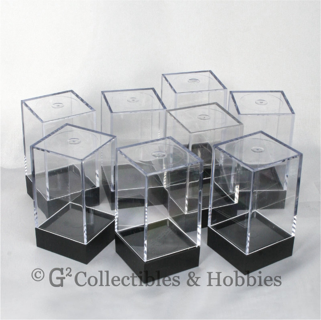 Plastic Display/Dice Box - Medium Tall Set 8 Boxes