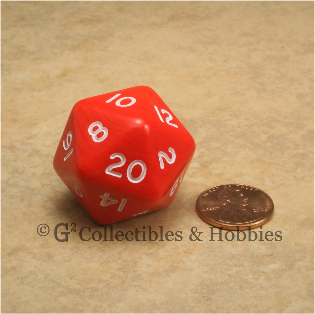 D20 Jumbo 30mm Opaque Red