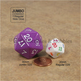 D20 Jumbo 30mm Opaque Purple - New Number Design