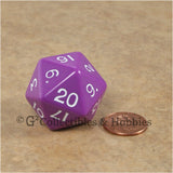 D20 Jumbo 30mm Opaque Purple - New Number Design