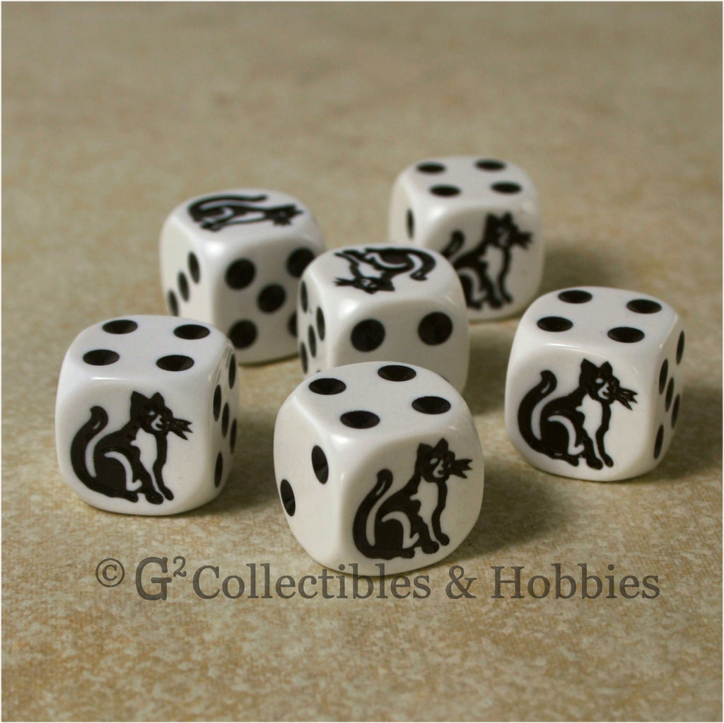 Cat 6pc Dice Set