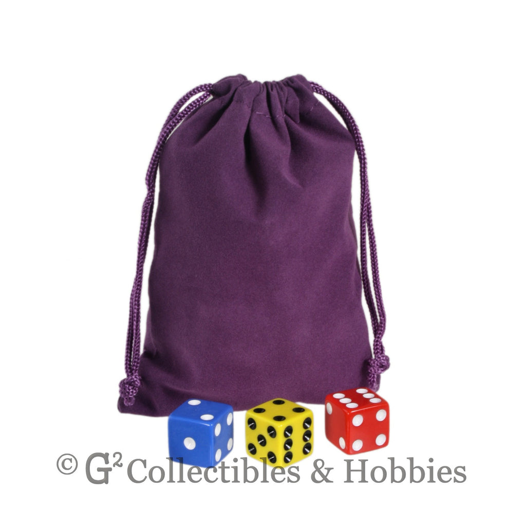 Dice Bag: Medium Purple Velveteen