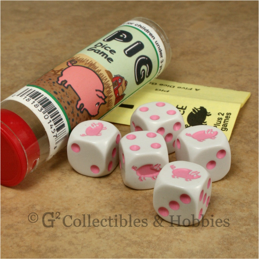 Pig Dice Game - 5 Dice in Tube