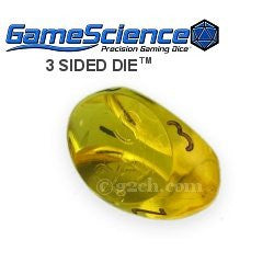 D3 Transparent Topaz Yellow Gamescience Gem Die