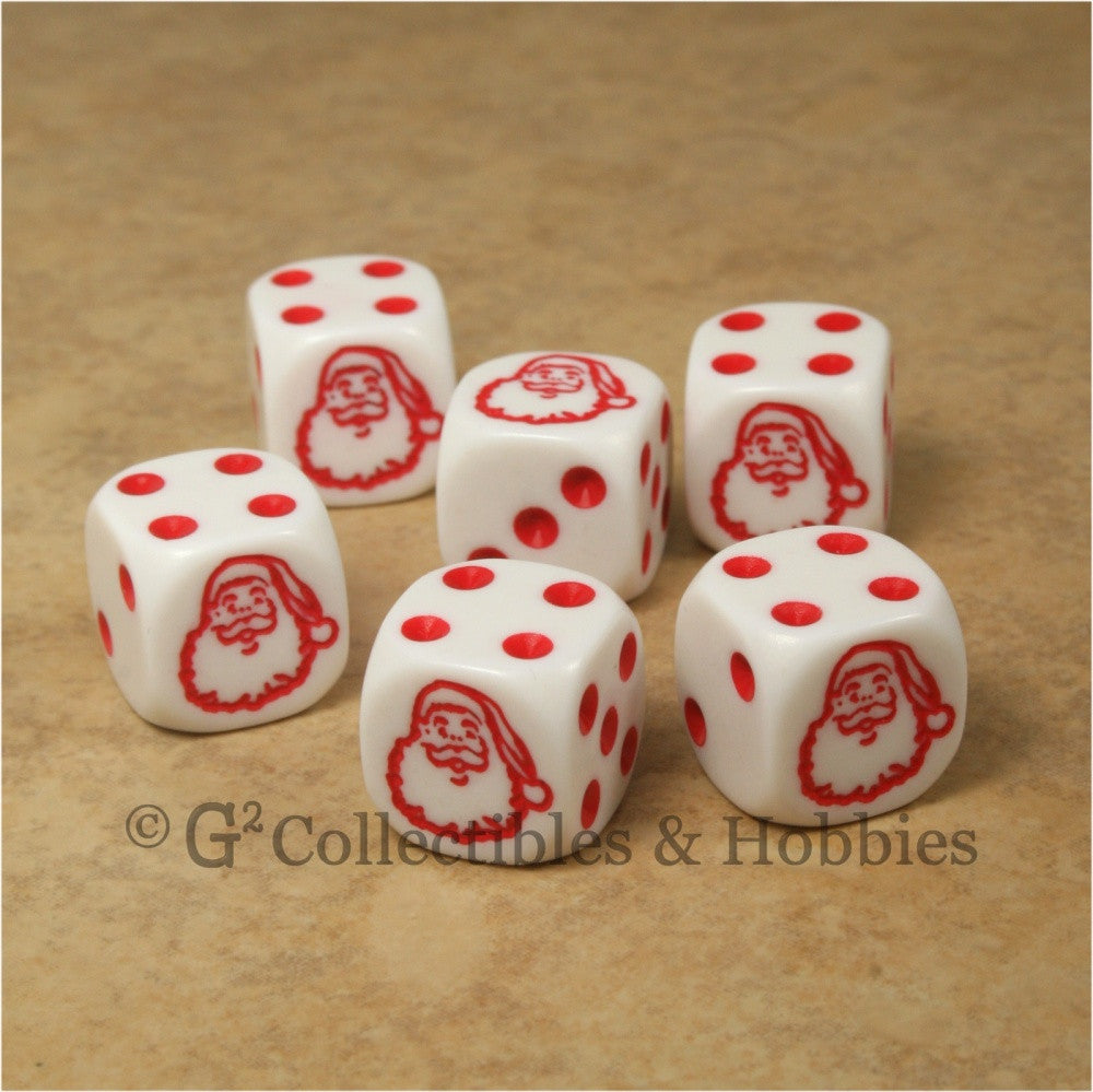 Santa Claus 6pc Dice Set