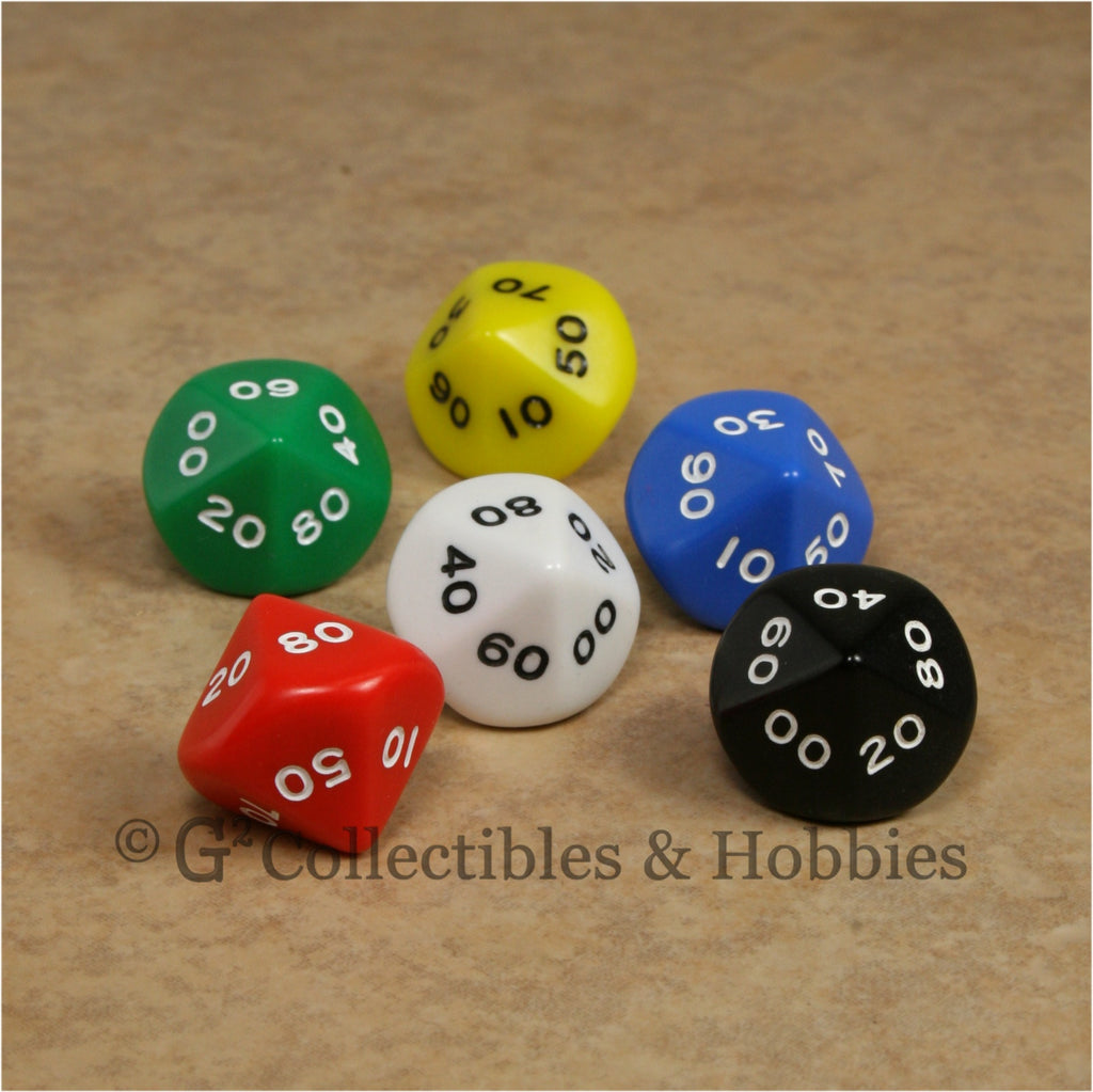 D10 DECADE RPG Dice Set : Opaque 6pc