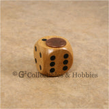 D6 30mm Jumbo Wood (Light Stained) 2pc Dice Set