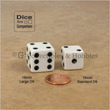 D6 19mm Opaque 10pc Dice Set - 5 Colors