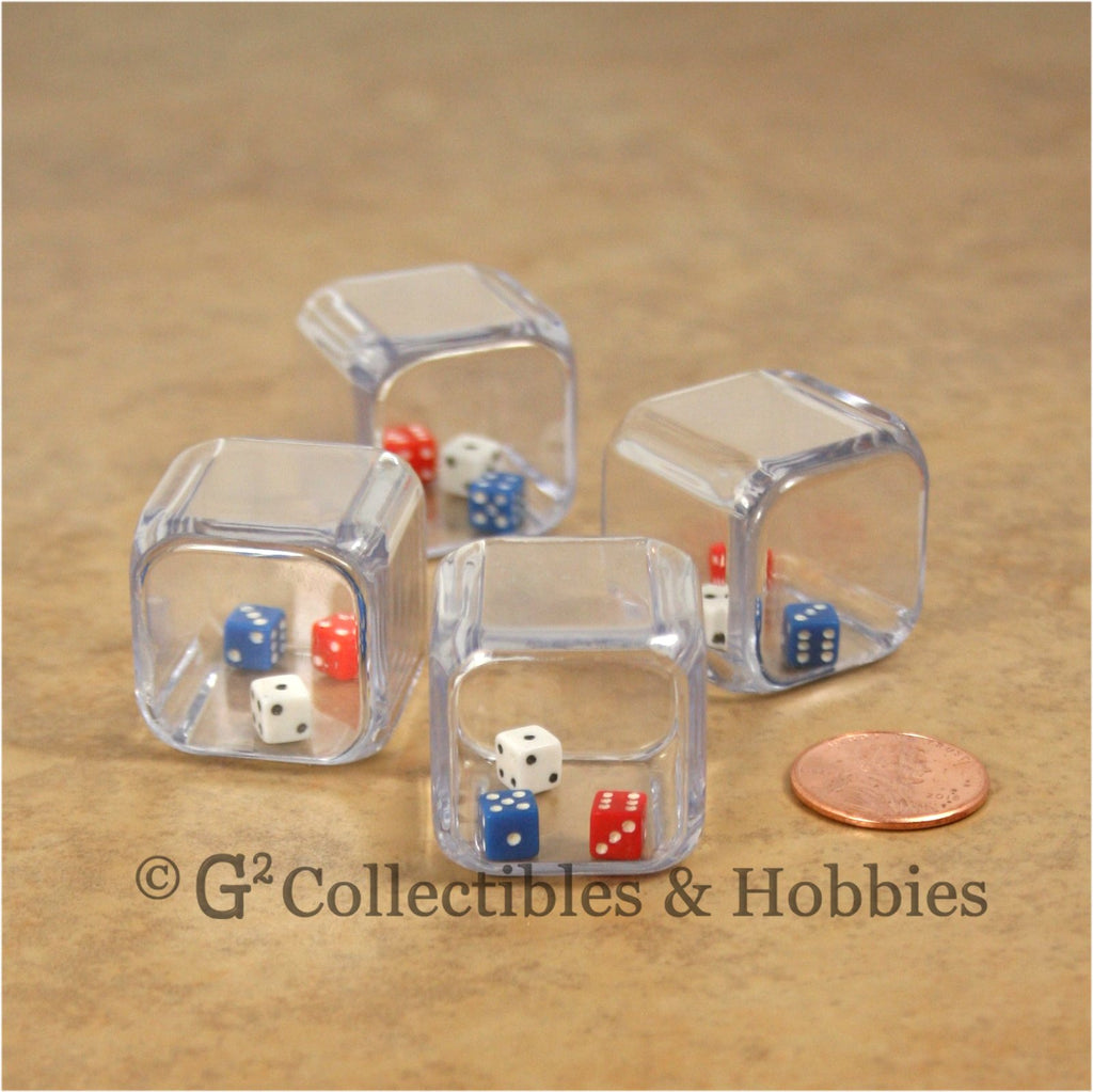 D6 25mm Triple 4pc Dice Set - 3 in a cube