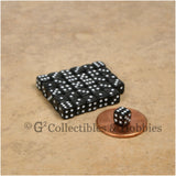 D6 5mm Deluxe Rounded Edge 30pc MINI Dice Set - Opaque Black