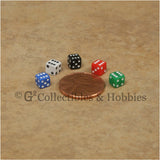 D6 5mm 50pc Squared Edge MINI Dice Set - Opaque 5 Colors