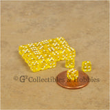 D6 5mm Deluxe Rounded Edge 30pc MINI Dice Set - Transparent Yellow