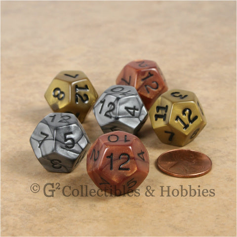 D12 RPG Dice Set : Olympic 6pc
