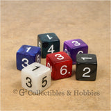 D6 RPG Dice Set : Pearlized 6pc