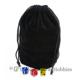 Dice Bag: Extra Large Black Velveteen