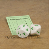 D10 Arabic Indic Numbers Large 20mm Dice Pair