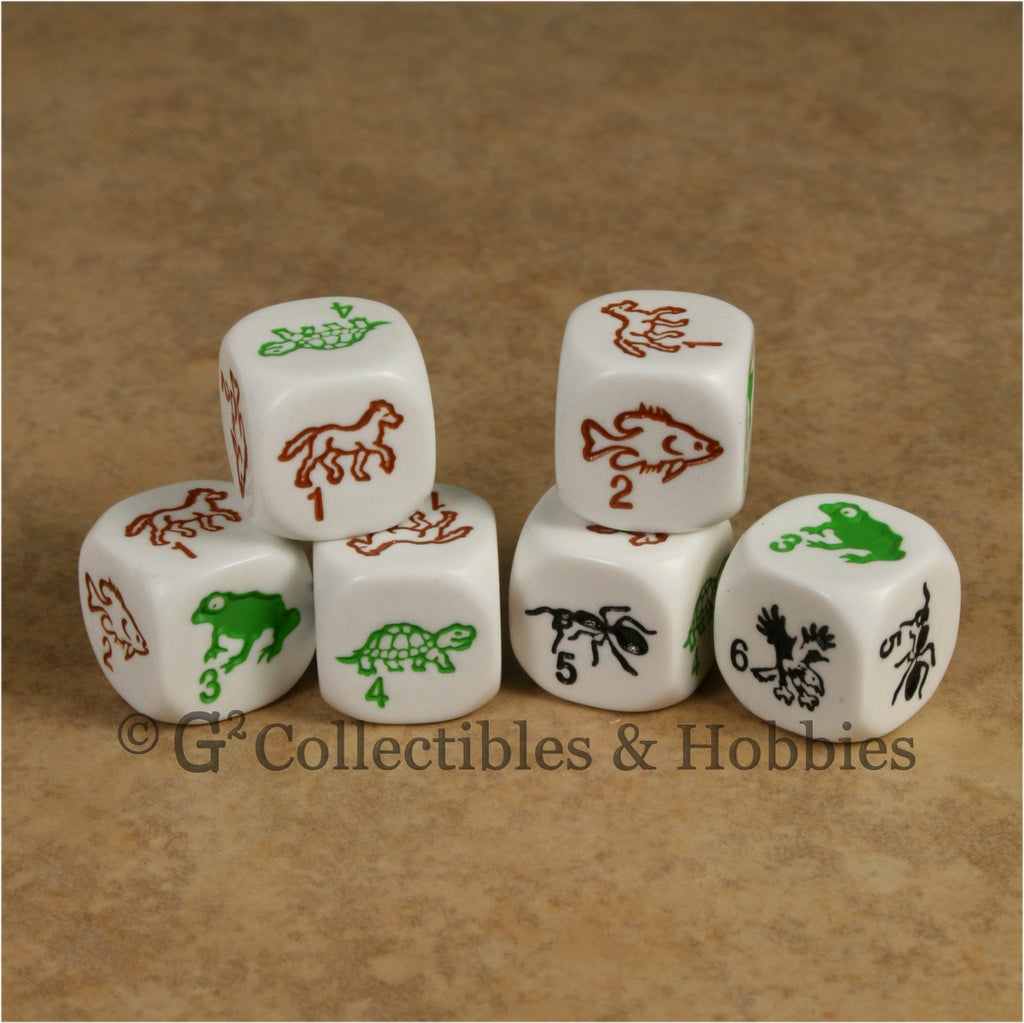 Species 6pc Dice Set - White