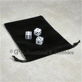 Dice Bag: Large Black Velveteen