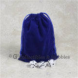 Dice Bag: Large Blue Velveteen