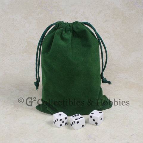 Dice Bag: Large Green Velveteen