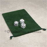 Dice Bag: Large Green Velveteen