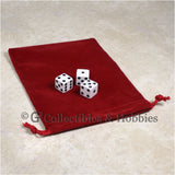 Dice Bag: Large Red Velveteen