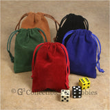 Dice Bag: Small Velveteen - 5pc Set