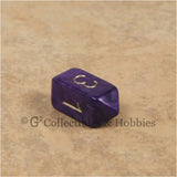 D4 Crystal Pearl Purple Die with Gold Numbers