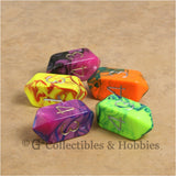 D4 Crystal Toxic Dice 5pc Set - 5 Colors