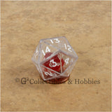 D20 25mm Double Dice - Clear