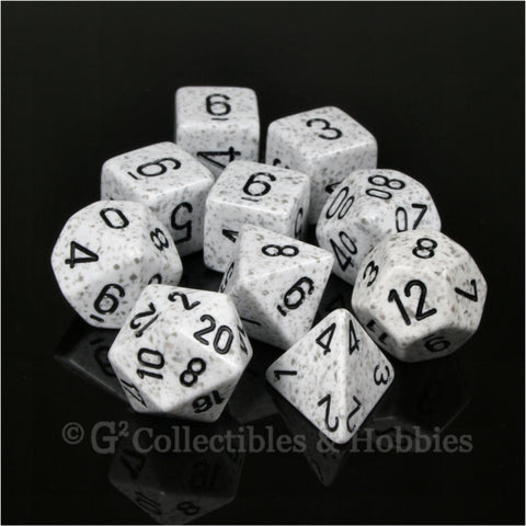 RPG Dice Set Elemental Arctic 10pc