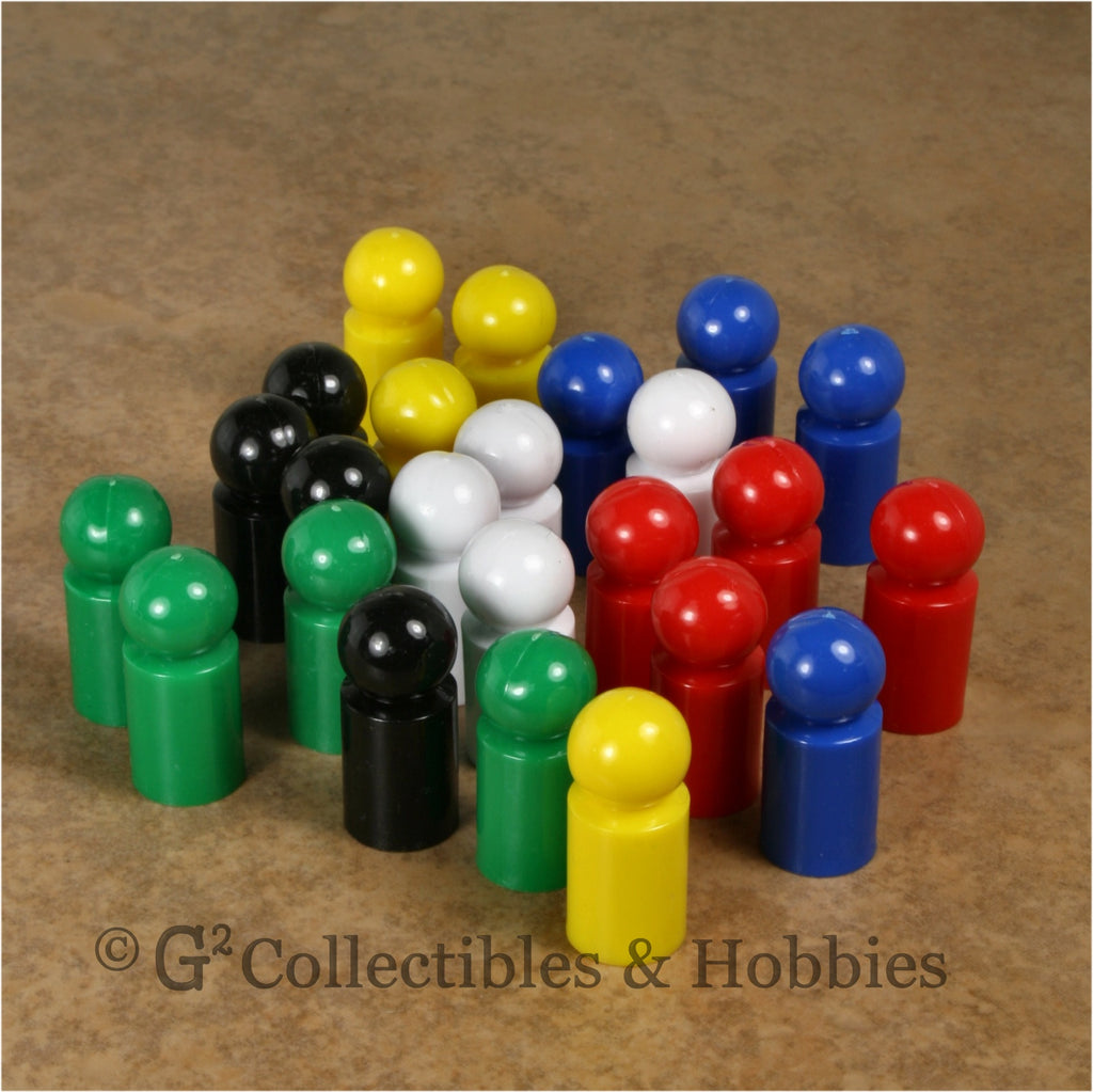 Game Pawns: Ball Set of 24 in six colors